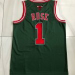 NBA 1 Rose Chicago Bulls 2008-09 authentique Maillot green